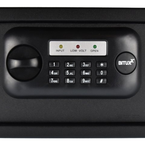 SEJF DOMOWY ELEKTRONICZNY NA SZYFR BITUXX NAŚCIENNY CZARNY
