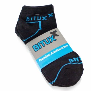 SKARPETKI ROBOCZE BITUXX WZMACNIANE ZESTAW 6 PAR CZARNE ROZM 39-42