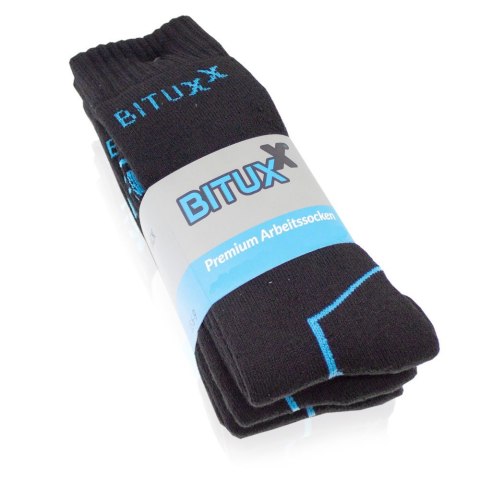 SKARPETY ROBOCZE 6 PAR ROZ. 39-42 PEŁNE DŁUGIE SKARPETKI CZARNE