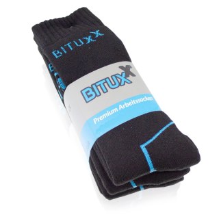 SKARPETY ROBOCZE 6 PAR ROZ. 47-50 PEŁNE DŁUGIE SKARPETKI CZARNE