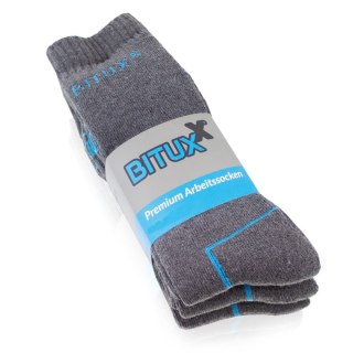 SKARPETY ROBOCZE 6 PAR ROZ. 47-50 PEŁNE DŁUGIE SKARPETKI SZARE