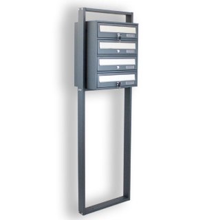 SKRZYNKA NA KORYTARZ POCZTOWA NA LISTY LOKATORSKA 4 CIEMNOSZARA