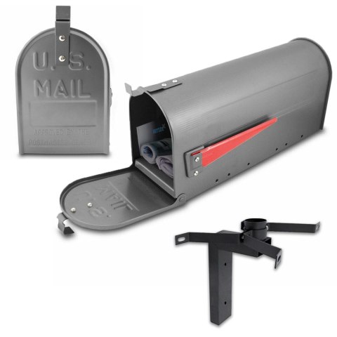 SKRZYNKA NA LISTY AMERYKAŃSKA POCZTOWA + FLAGA GRAFITOWA HIT SEZONU