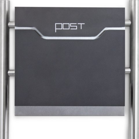 SKRZYNKA NA LISTY NA STOJAKU PODWÓJNA 2SZT Z GAZETNIKIEM POST