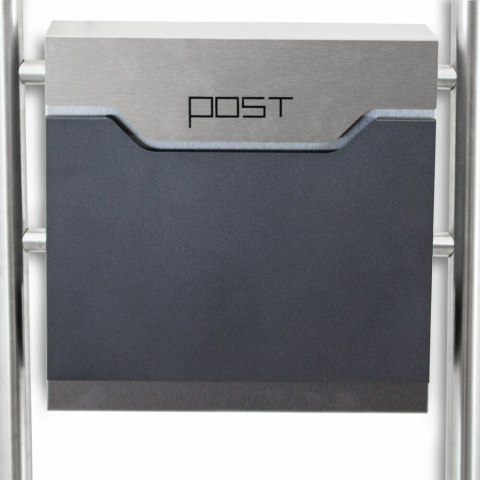 SKRZYNKA NA LISTY PODWÓJNA Z GAZETNIKIEM 2szt POST NOWOCZESNA NA SŁUPKU STOJĄCA