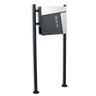 SKRZYNKA NA LISTY STAL PROSZKOWANA 120 CM GRAFITOWA BITUXX