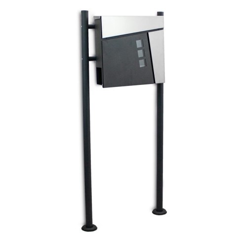 SKRZYNKA NA LISTY STAL PROSZKOWANA 120 CM GRAFITOWA BITUXX