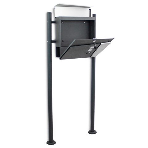 SKRZYNKA NA LISTY STAL PROSZKOWANA 120 CM GRAFITOWA BITUXX