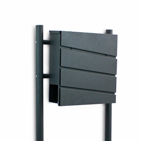 SKRZYNKA NA LISTY WOLNOSTOJĄCA KOLOR GRAFITOWY 120 CM