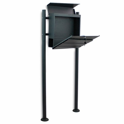 SKRZYNKA NA LISTY WOLNOSTOJĄCA KOLOR GRAFITOWY 120 CM