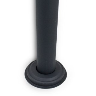 SKRZYNKA NA LISTY WOLNOSTOJĄCA PODWÓJNA ANTRACYTOWA BITUXX + GAZETNIK