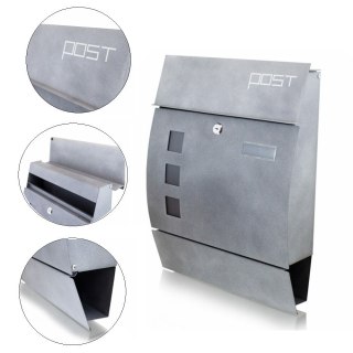 SKRZYNKA POCZTOWA BETONOWA IDEALNY KOLOR NA LISTY + GAZETNIK