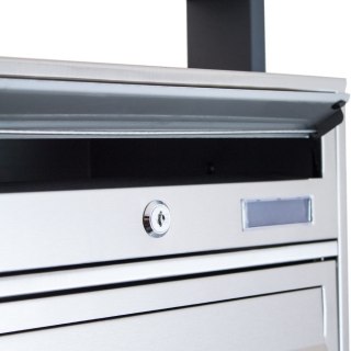 SKRZYNKA POCZTOWA LOKATORSKA 6 STAL NIERDZEWNA Z WRZUTNIKIEM