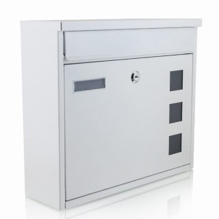 SKRZYNKA POCZTOWA NA LISTY BIAŁA Z OKIENKAMI PODGLĄDOWYMI WRZUT