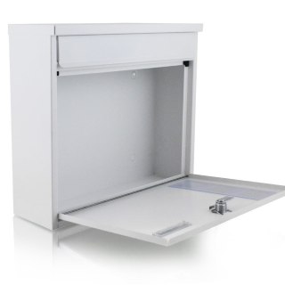 SKRZYNKA POCZTOWA NA LISTY BIAŁA Z OKIENKAMI PODGLĄDOWYMI WRZUT