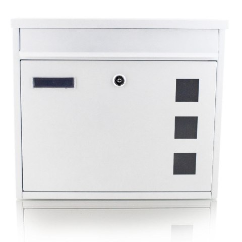 SKRZYNKA POCZTOWA NA LISTY BIAŁA Z OKIENKAMI PODGLĄDOWYMI WRZUT