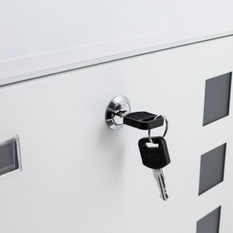 SKRZYNKA POCZTOWA NA LISTY BIAŁA Z OKIENKAMI PODGLĄDOWYMI WRZUT