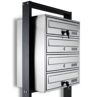 SKRZYNKA POCZTOWA NA LISTY LOKATORSKA 4 STAL NIERDZEWNA NA LISTY