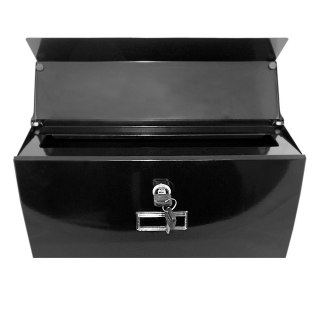 SKRZYNKA POCZTOWA NA LISTY NAŚCIENNA CZARNA 2 KLUCZYKI SOLIDNA