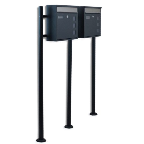 SKRZYNKA POCZTOWA NA LISTY NOWOCZESNA PODWÓJNA WOLNOSTOJĄCA BITUXX