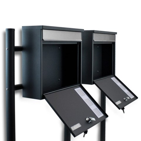 SKRZYNKA POCZTOWA NA LISTY NOWOCZESNA PODWÓJNA WOLNOSTOJĄCA BITUXX