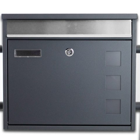 SKRZYNKA POCZTOWA NA LISTY NOWOCZESNA PODWÓJNA WOLNOSTOJĄCA BITUXX