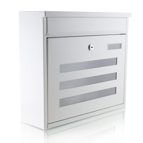 SKRZYNKA POCZTOWA NA LISTY Z OKIENKAMI PODGLĄDOWYMI BIAŁA WRZUT