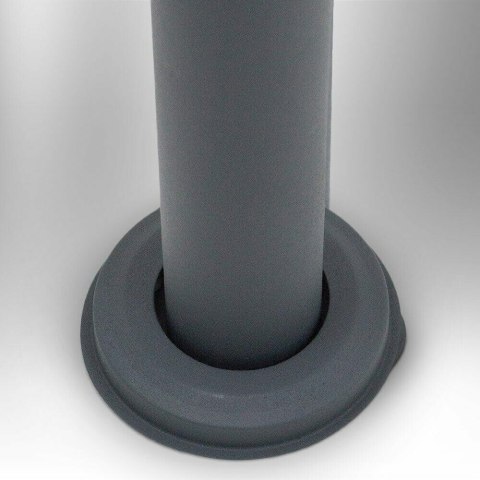 SKRZYNKA POCZTOWA PODWÓJNA ZE STALI NIERDZEWNEJ NOWOCZESNA NA STOJAKU