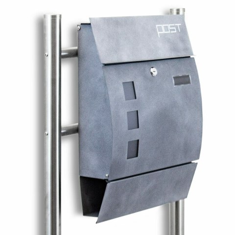 SKRZYNKA POCZTOWA STOJĄCA BETONOWA POST DUŻA 3 OKIENKA MODNY DESING