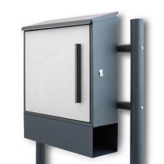 SKRZYNKA POCZTOWA WOLNOSTOJĄCA NA LISTY GAZETY + GAZETNIK NA STOJAKU