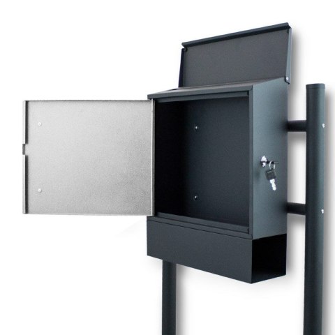 SKRZYNKA POCZTOWA WOLNOSTOJĄCA NA LISTY GAZETY + GAZETNIK NA STOJAKU