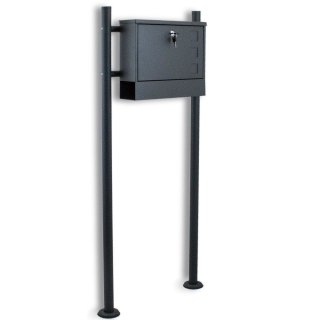 SKRZYNKA POCZTOWA Z GAZETNIKIEM NA LISTY WOLNOSTOJĄCA NA STOJAKU