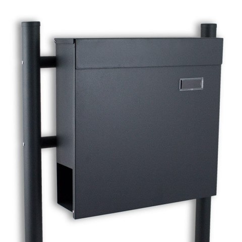 SKRZYNKA POCZTOWA Z GAZETNIKIEM NA LISTY WOLNOSTOJĄCA NA STOJAKU