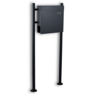 SKRZYNKA POCZTOWA Z GAZETNIKIEM NA LISTY WOLNOSTOJĄCA NA STOJAKU