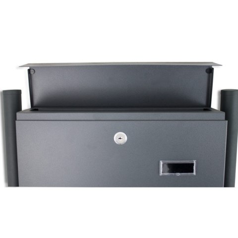 SKRZYNKA POCZTOWA Z GAZETNIKIEM NA LISTY WOLNOSTOJĄCA NA STOJAKU