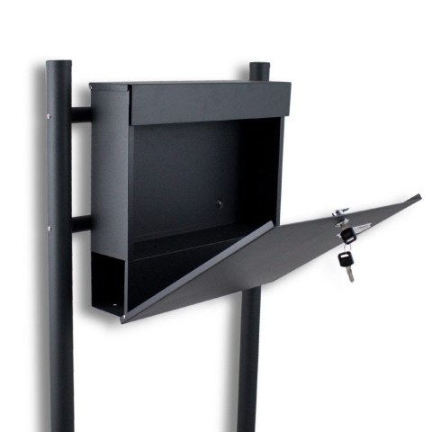 SKRZYNKA POCZTOWA Z GAZETNIKIEM NA LISTY WOLNOSTOJĄCA NA STOJAKU