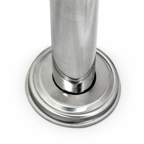 Nowoczesna wolnostojąca skrzynka pocztowa na stojaku ze stali inox z gazetnikiem stylowa ochrona listów i prasy