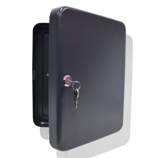 SKRZYNKA SEJF SZAFKA NA KLUCZE 30 HACZYKÓW GRAFITOWA ZAMYKANA