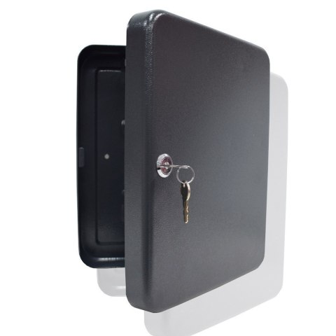 SKRZYNKA SEJF SZAFKA NA KLUCZE 30 HACZYKÓW GRAFITOWA ZAMYKANA