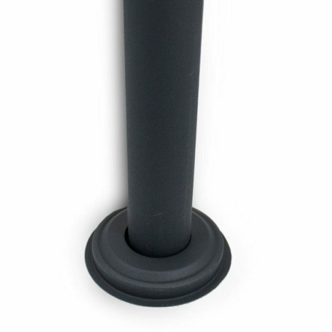 SOLIDNA SKRZYNKA NA LISTY GRAFITOWA ZE STOJAKIEM DUŻA A4 NA KLUCZ