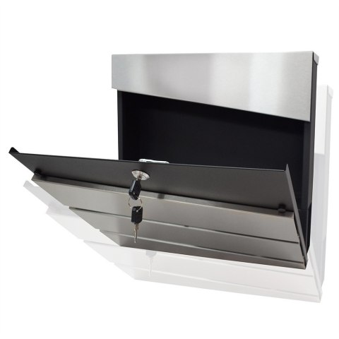 SOLIDNA SKRZYNKA POCZTOWA NA LISTY ALU NOWOCZESNY DESIGN NAŚCIENNA