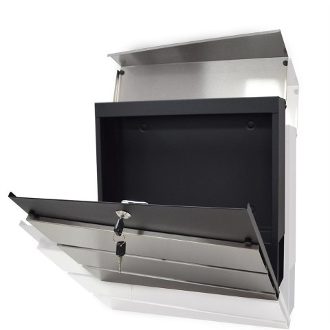 SOLIDNA SKRZYNKA POCZTOWA NA LISTY ALU NOWOCZESNY DESIGN NAŚCIENNA