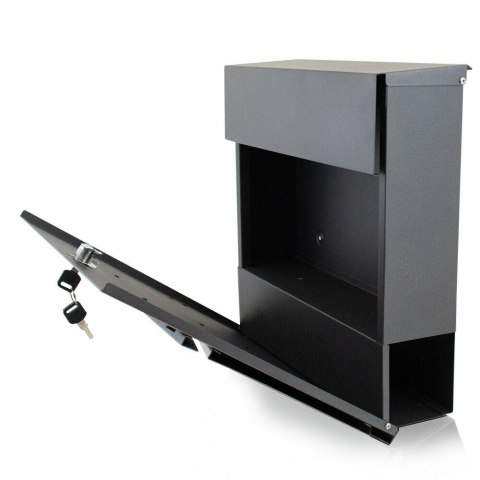 SOLIDNA SKRZYNKA POCZTOWA NA LISTY + GAZETNIK STYL NOWOCZESNY