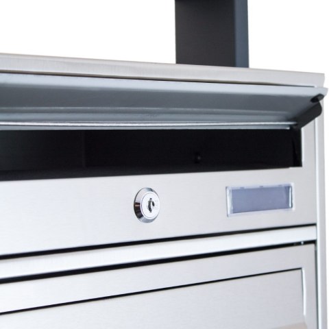 SOLIDNA SKRZYNKA POCZTOWA NA LISTY LOKATORSKA 2X4 STAL NIERDZEWNA