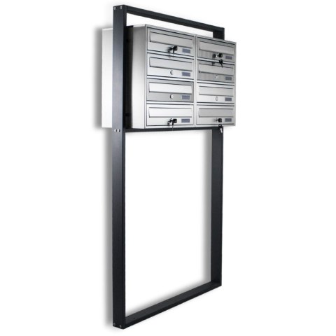 SOLIDNA SKRZYNKA POCZTOWA NA LISTY LOKATORSKA 2X4 STAL NIERDZEWNA