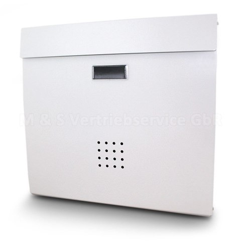 SOLIDNA SKRZYNKA POCZTOWA NA LISTY NAŚCIENNA BIAŁA 2 KLUCZYKI