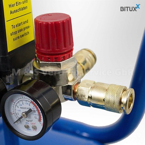 SPRĘŻARKA BITUXX O DUŻEJ MOCY 1500W TŁOKOWA 8 BAR 50L MANOMETRY