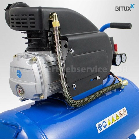 SPRĘŻARKA BITUXX O DUŻEJ MOCY 1500W TŁOKOWA 8 BAR 50L MANOMETRY