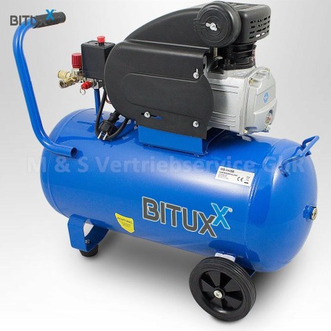 SPRĘŻARKA BITUXX O DUŻEJ MOCY 1500W TŁOKOWA 8 BAR 50L MANOMETRY