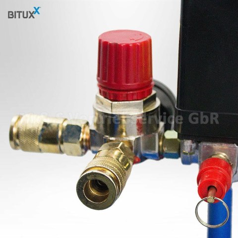 SPRĘŻARKA BITUXX O DUŻEJ MOCY 1500W TŁOKOWA 8 BAR 50L MANOMETRY